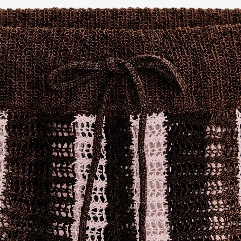 Zara Knit Shorts (Multicolored Stripe) - Picture 4 of 4